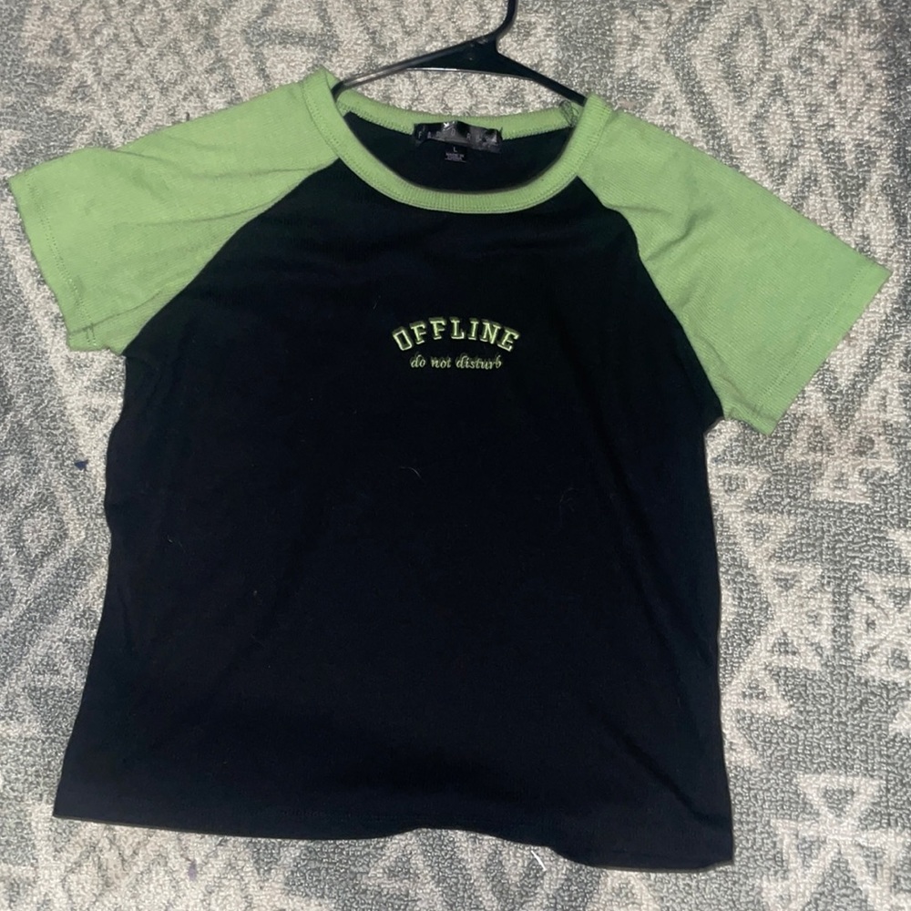 Black and green top
